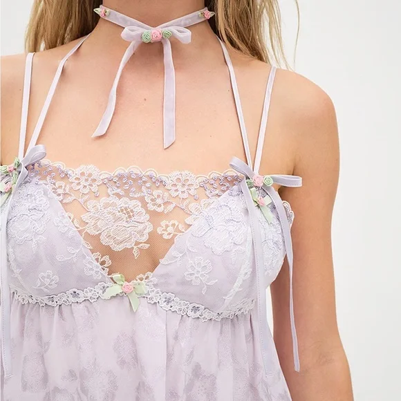 NWT For Love & Lemons Margaux Slip Dress - Picture 3 of 7